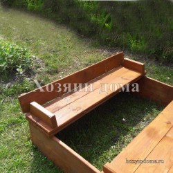 песочница с крышкой