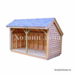 Дровница для дачи