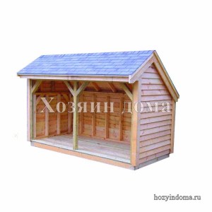Дровница для дачи
