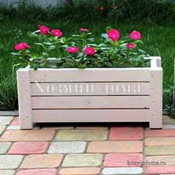 цветник деревянный