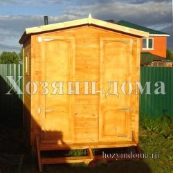 хозблок деревянный двухсекционный