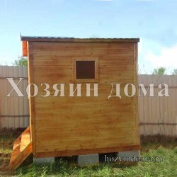 хозблок деревянный двухсекционный