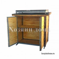 ящик для уличного хранения с подставкой для бочки