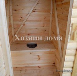 туалет из блок-хауса
