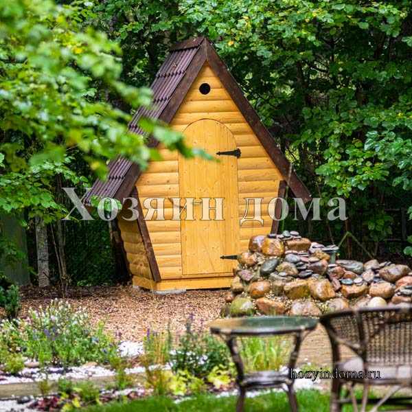 деревянный туалет терем-1к